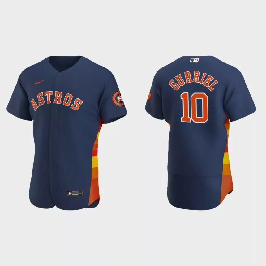 Yulieski Gurriel Houston Astros Authentic Alternate Jersey – Navy