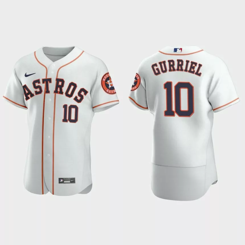 Yulieski Gurriel Houston Astros Authentic Home Jersey – White