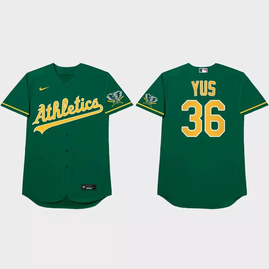 Yusmeiro Petit 2021 Players’ Weekend Yus Nickname Jersey – Green