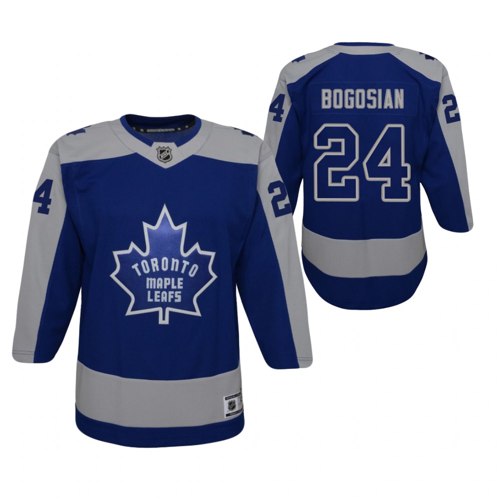 Zach Bogosian Toronto Maple Leafs 2021 Reverse Retro Blue Youth Jersey Replica