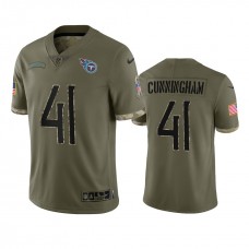Zach Cunningham Tennessee Titans Nike Olive 2022 Salute To Service Limited Jersey