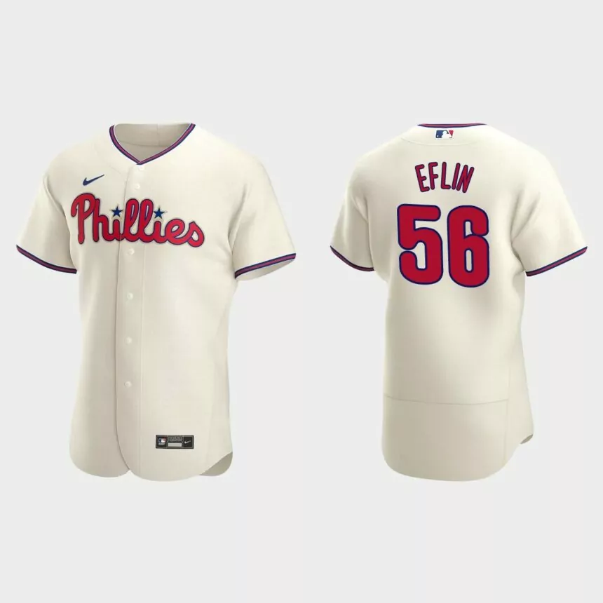 Zach Eflin Philadelphia Phillies Authentic Alternate Jersey – Cream