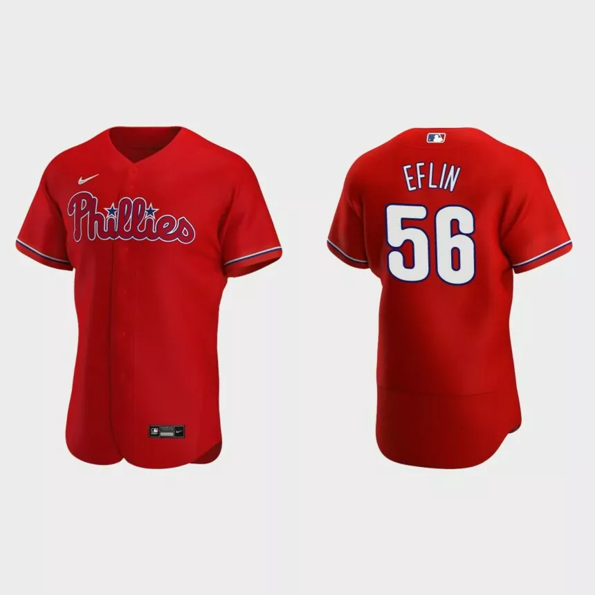 Zach Eflin Philadelphia Phillies Authentic Alternate Jersey – Red