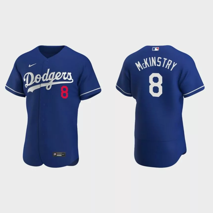 Zach McKinstry #8 Los Angeles Dodgers Alternate Authentic Jersey – Royal
