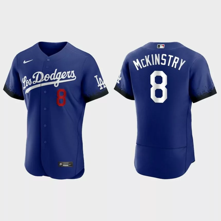 Zach McKinstry Los Angeles Dodgers 2021 City Connect Authentic Jersey – Royal