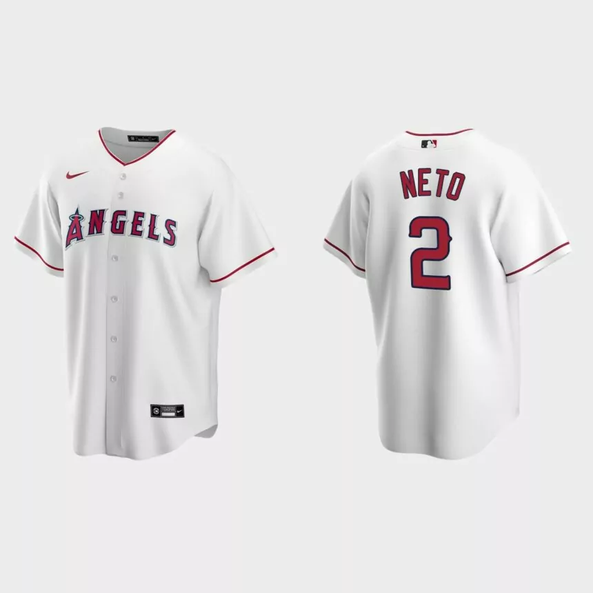 Zach Neto Los Angeles Angels 2022 MLB Draft Home Replica Jersey – White