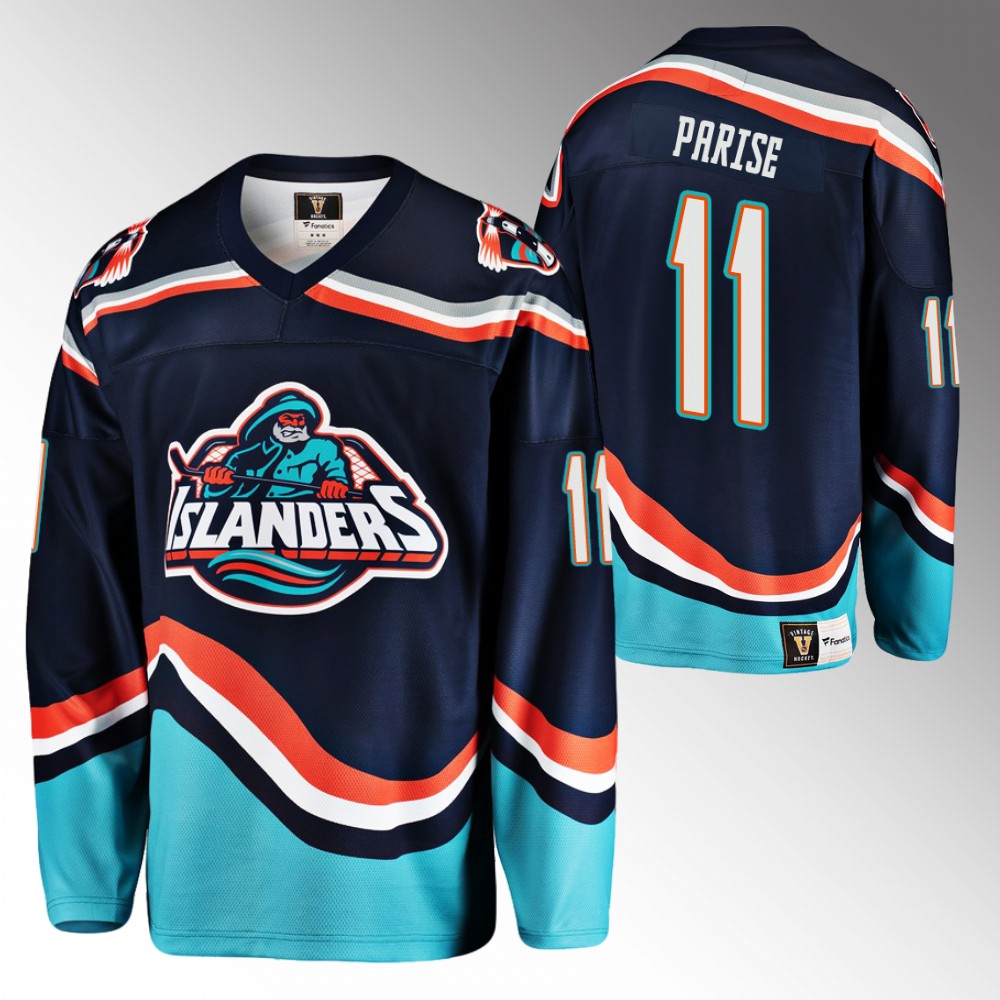 Zach Parise 2022-23 New York Islanders Reverse Retro 2.0 Navy Jersey Replica