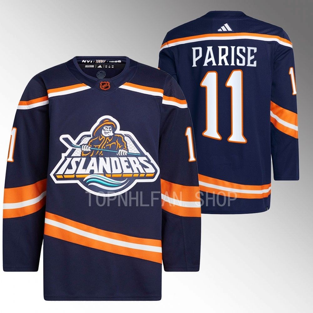 Zach Parise 2022 New York Islanders Navy Reverse Retro 2.0 Primegreen Authentic Jersey