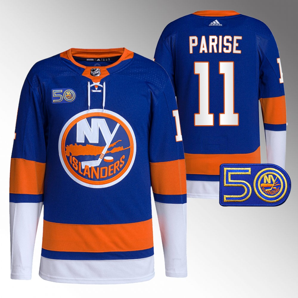 Zach Parise New York Islanders Royal 50th Anniversary Primegreen Authentic Jersey