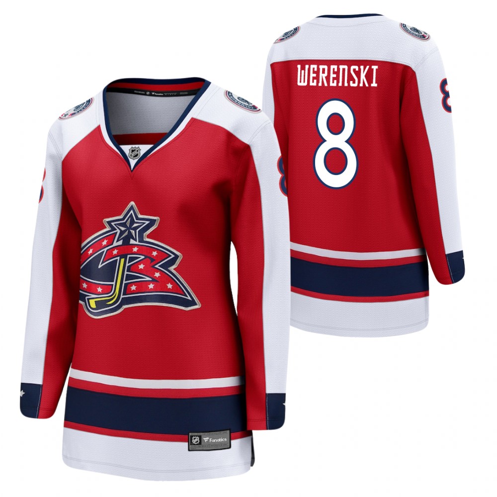 Zach Werenski Columbus Blue Jackets 2021 Special Edition Red Women Jersey