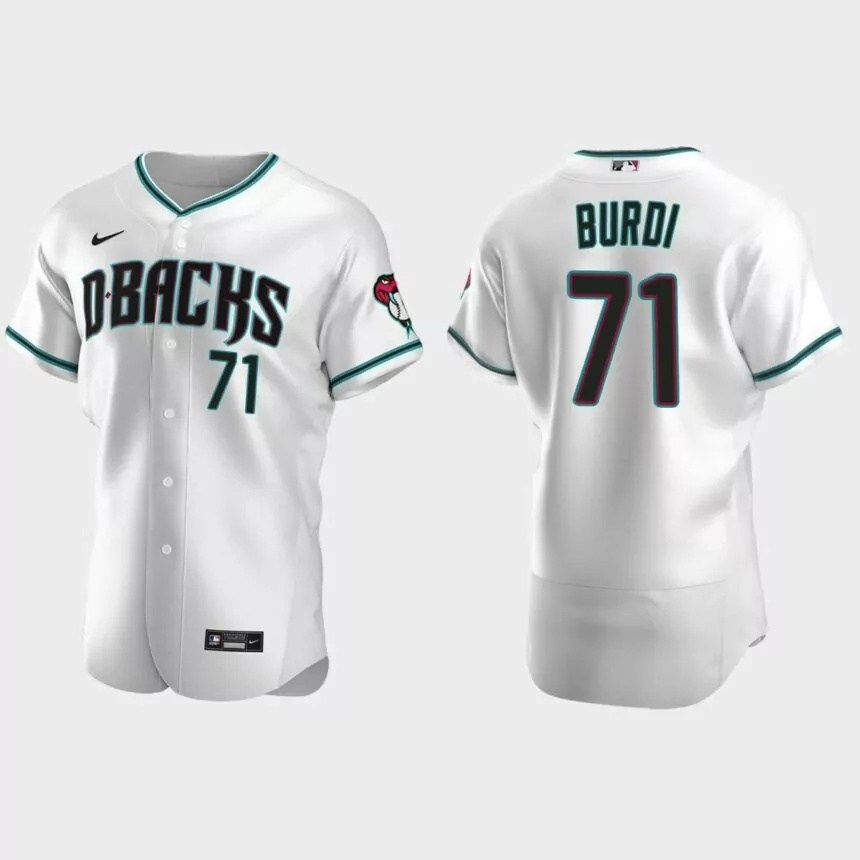 Zack Burdi Arizona Diamondbacks Authentic Alternate Jersey – White.jpg