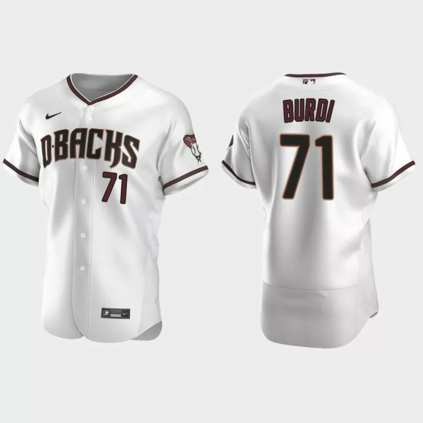 Zack Burdi Arizona Diamondbacks Authentic Home Jersey – White.jpg