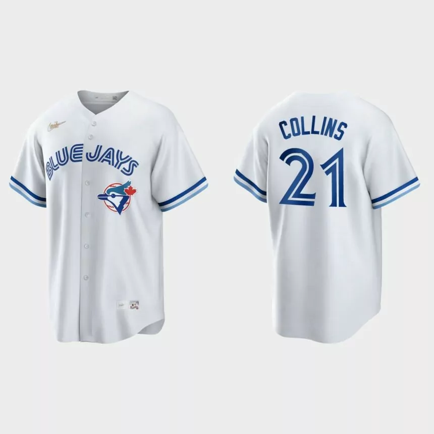 Zack Collins Toronto Blue Jays Cooperstown Collection Jersey – White