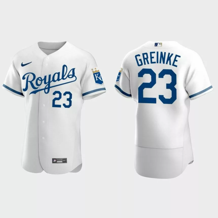 Zack Greinke Kansas City Royals Authentic Jersey – White
