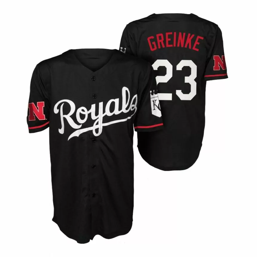Zack Greinke Kansas City Royals Huskers Night Jersey – Black