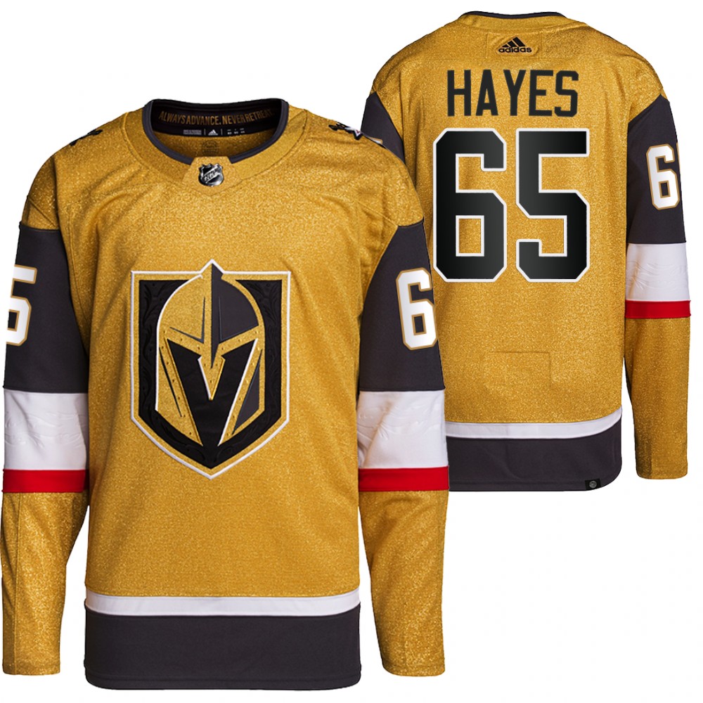 Zack Hayes Vegas Golden Knights Gold Home Primegreen Authentic Pro Jersey