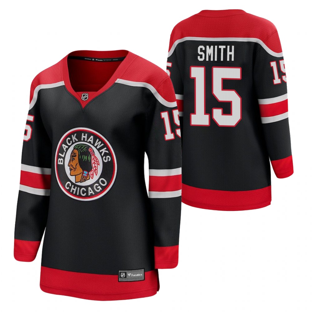 Zack Smith Chicago Blackhawks 2021 Special Edition Black Women Jersey