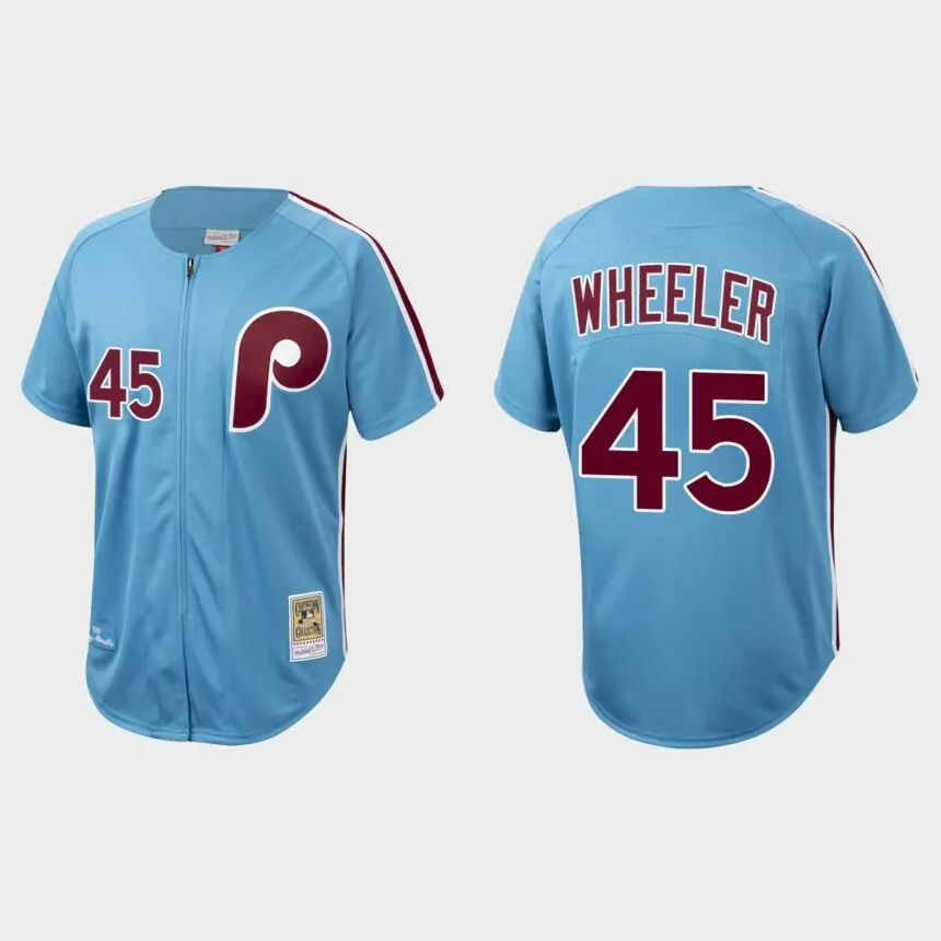 Zack Wheeler Philadelphia Phillies Authentic Cooperstown Collection Jersey – Light Blue