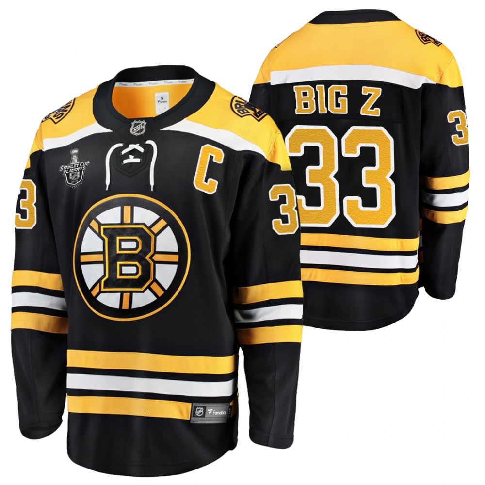 Zdeno Chara Big Z Nickname Jersey Bruins Breakaway Player Black Stitched