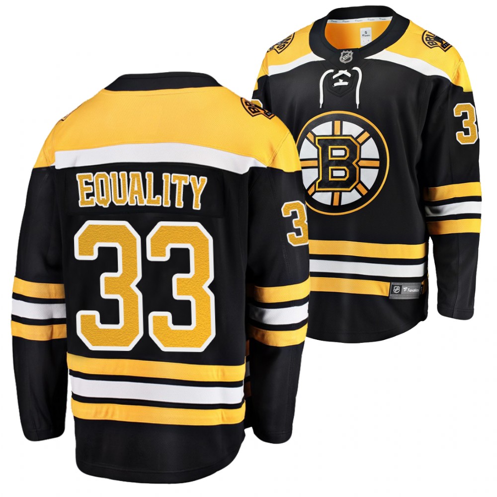 Zdeno Chara Bruins Black We Skate For Equality Home Jersey Stitched