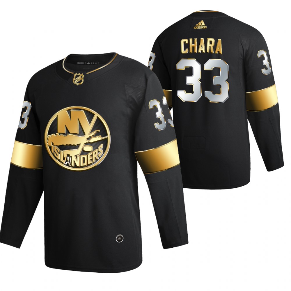 Zdeno Chara New York Islanders Black Golden Edition Jersey Authentic