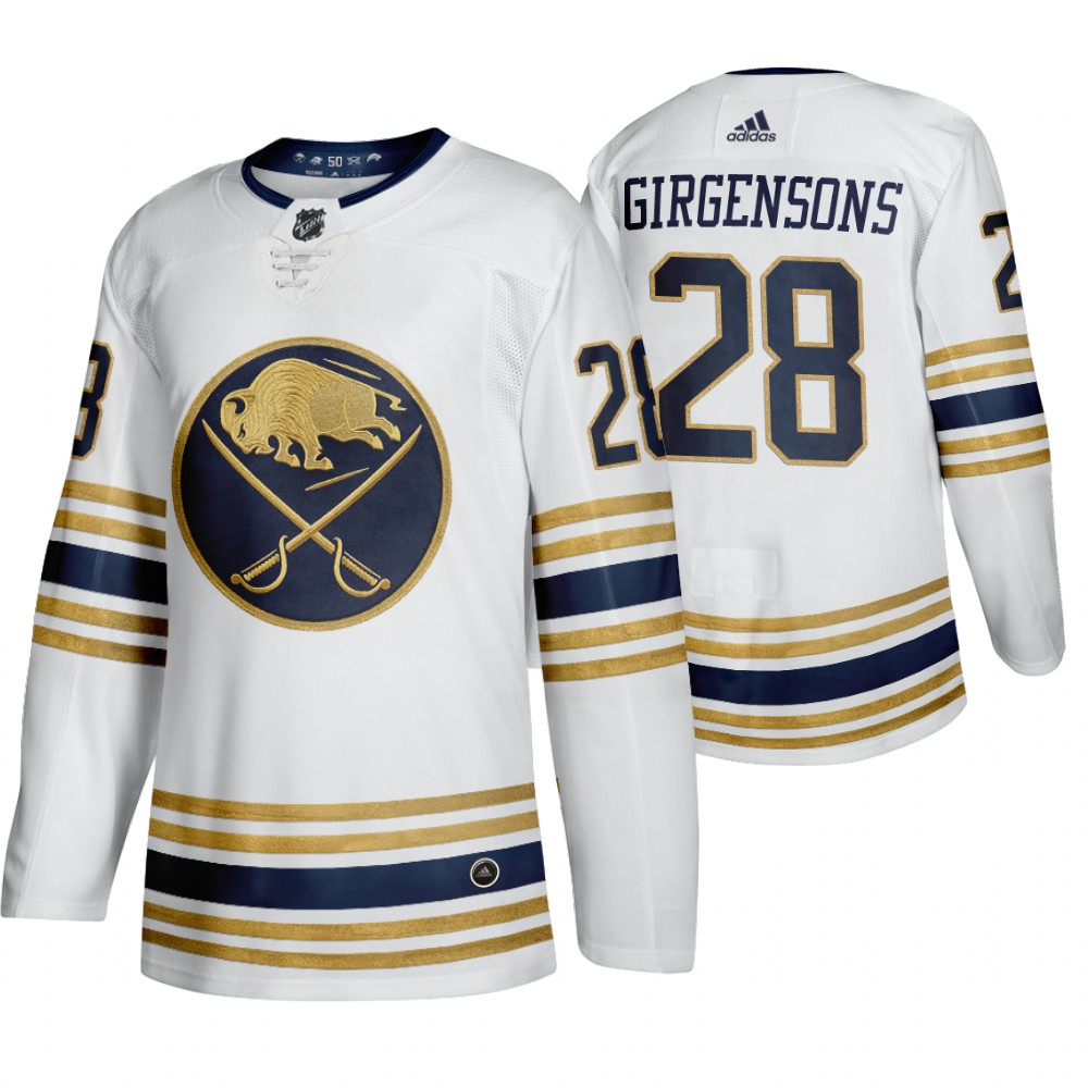 Zemgus Girgensons White 50th Anniversary Men's Third Jersey