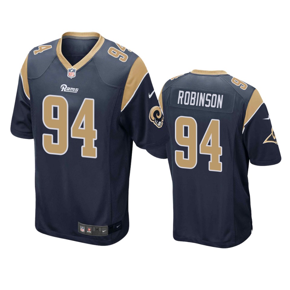 a'shawn robinson rams navy game jersey