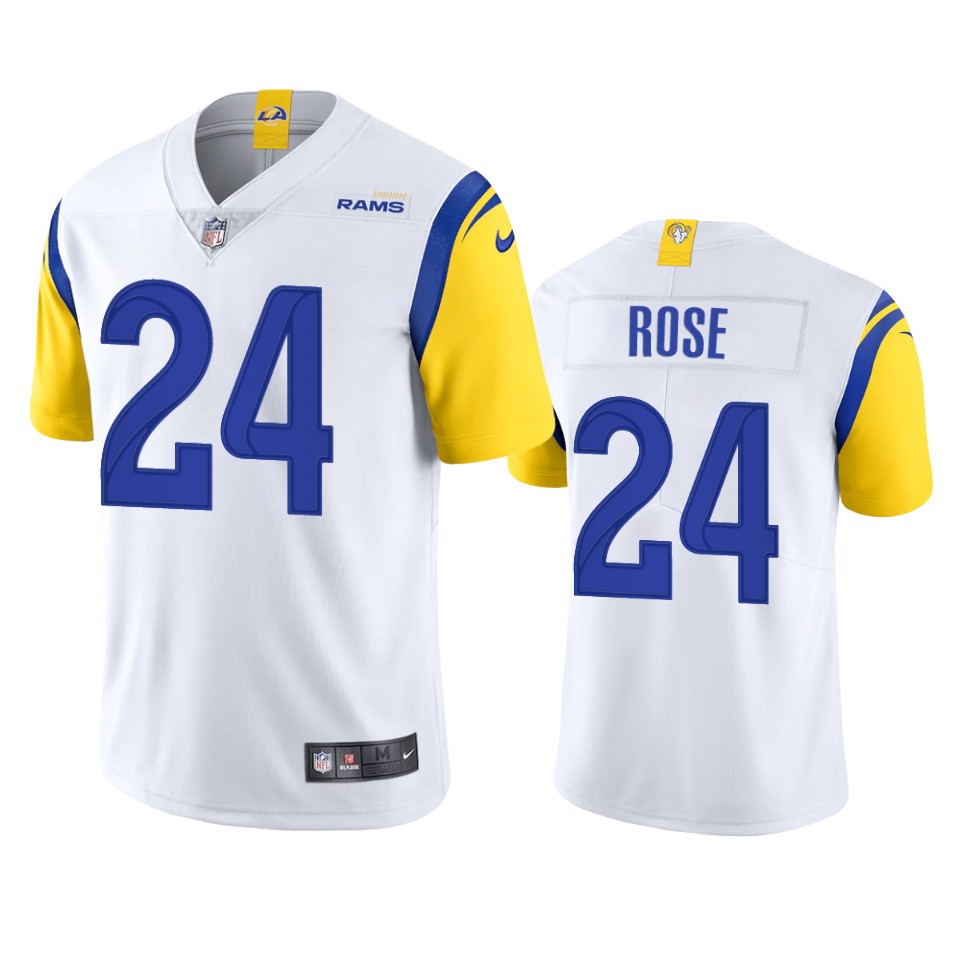 a.j. rose rams jersey white alternate vapor limited