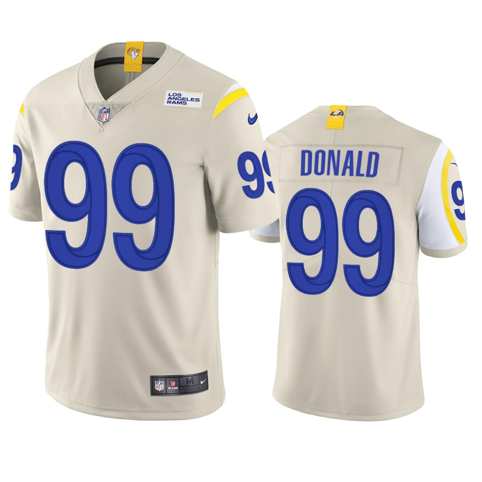 aaron donald rams bone vapor jersey