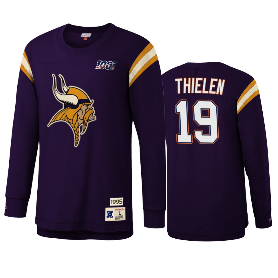 adam thielen vikings purple nfl 100 long sleeve t shirt