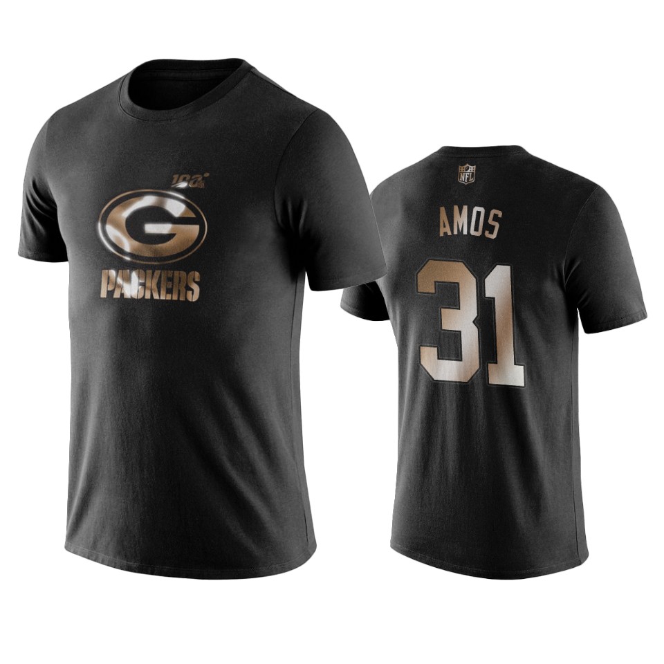 adrian amos packers black golden 100th season t shirt