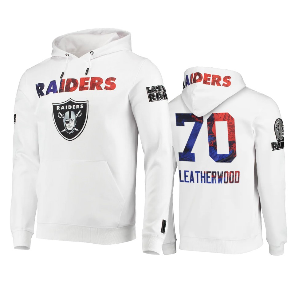 alex leatherwood raiders white americana hoodie