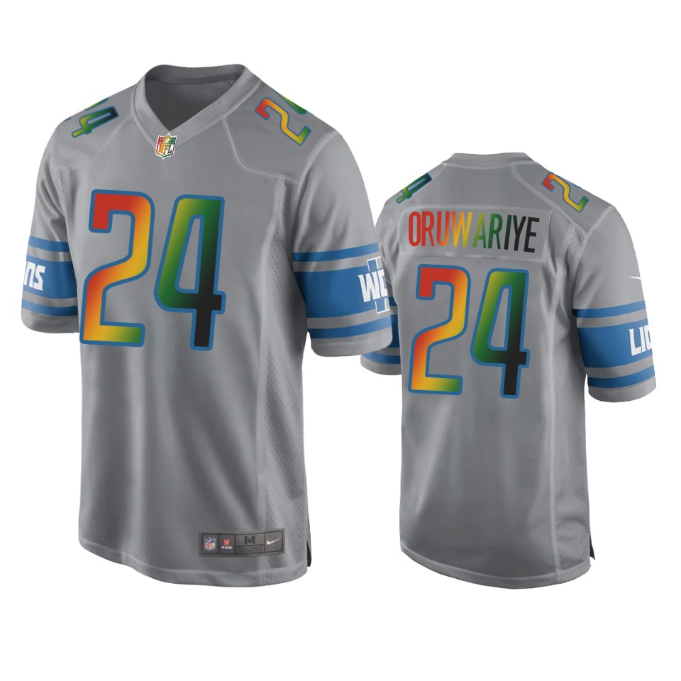 amani oruwariye lions silver juneteenth freedom day jersey