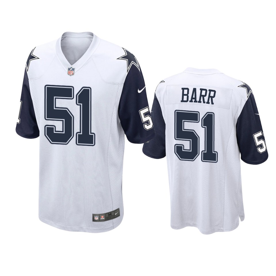 anthony barr cowboys alternate game white jersey