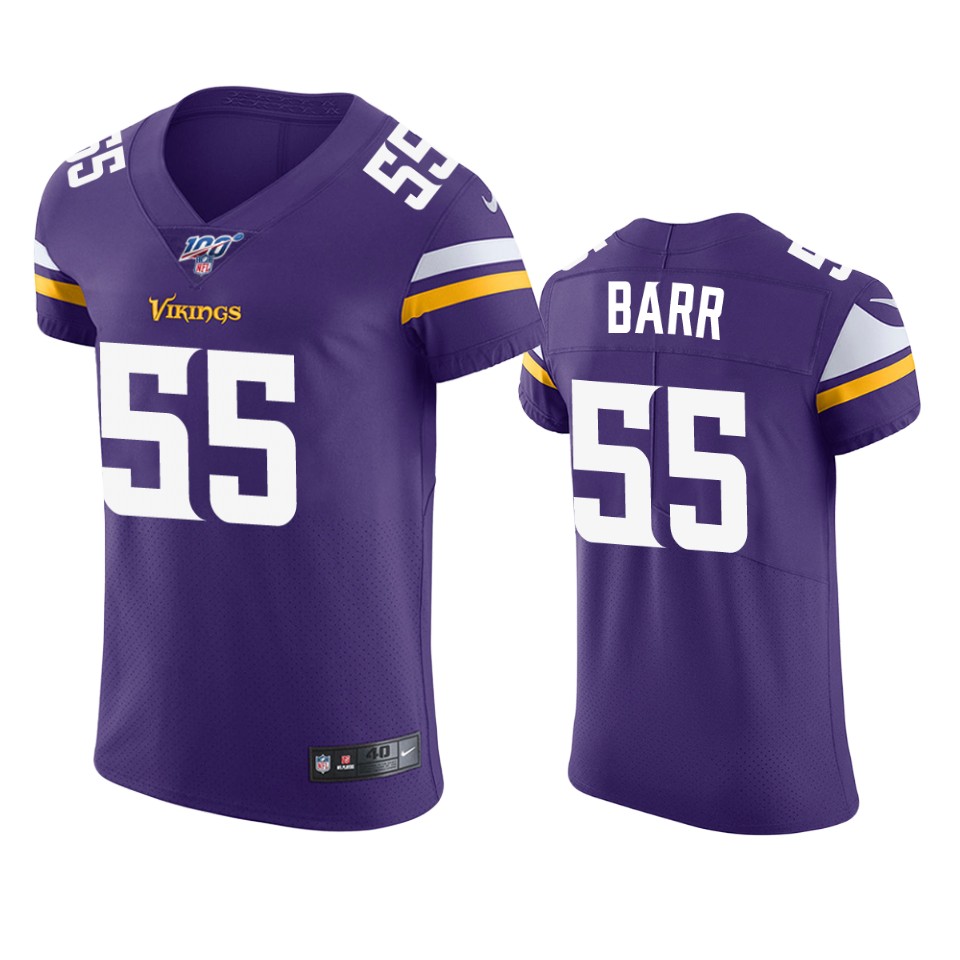 anthony barr vikings purple nfl 100 vapor elite jersey