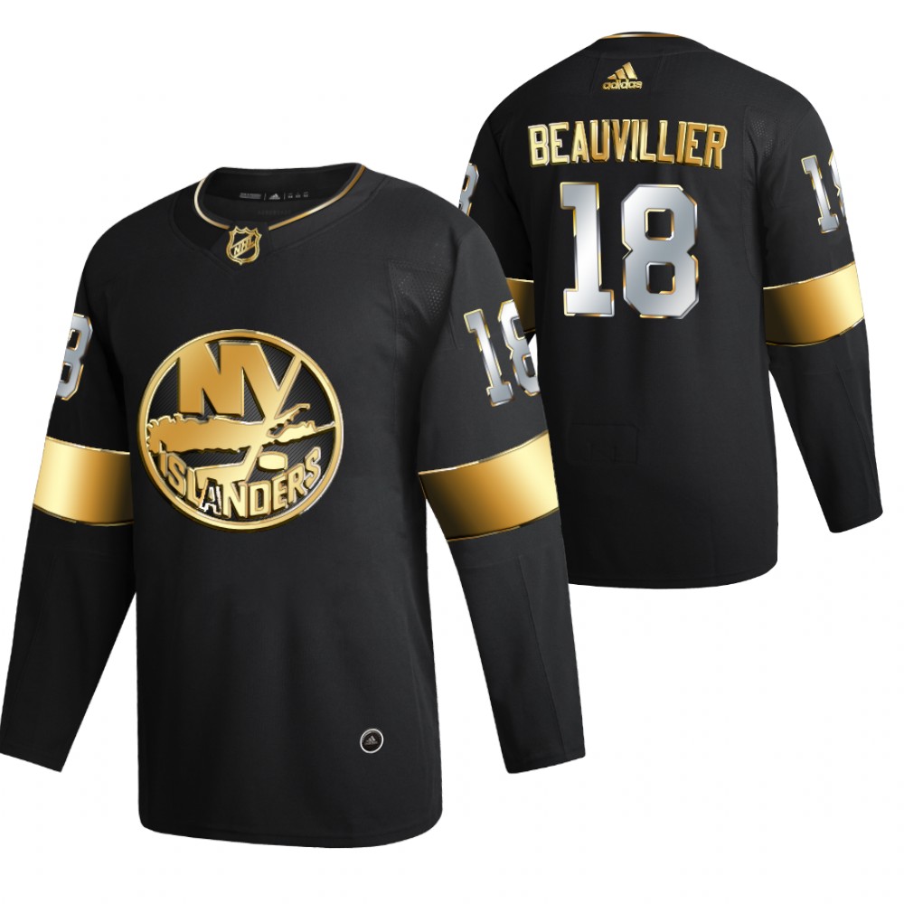 anthony beauvillier New York Islanders Black 2021 Golden Edition Jersey Limited Authentic