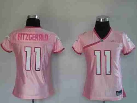 Arizona Cardicals 11# Larry Fitzgerald Pink Jersey