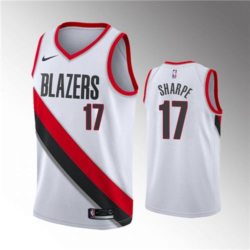 Portland Trail Blazers Shaedon Sharpe Association Edition White stitched Jersey #17