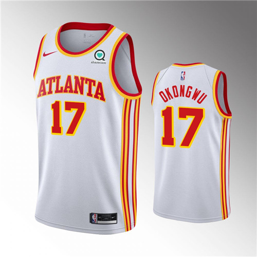 Atlanta Hawks Onyeka Okongwu 2021-22 Association Edition White stitched Jersey #17