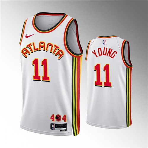 Atlanta Hawks Trae Young 2022-23 Association Edition White stitched Jersey #11