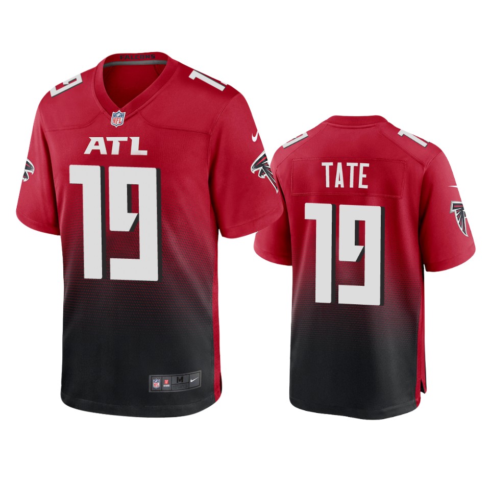 auden-tate-falcons-red-game-jersey