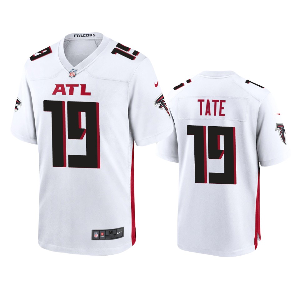 auden-tate-falcons-white-game-jersey