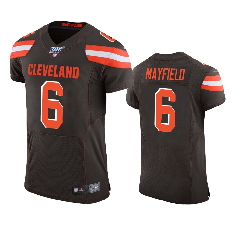 baker mayfield browns brown nfl 100 vapor elite jersey