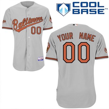 baltimore orioles personalized custom grey jersey