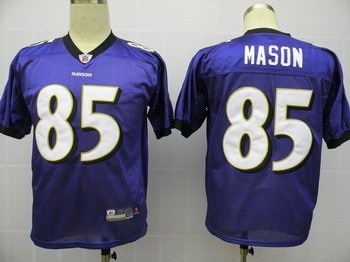 baltimore ravens 85 derrick mason blue jerseys