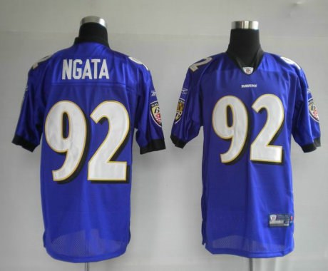 baltimore ravens 92# ngata purple jerseys