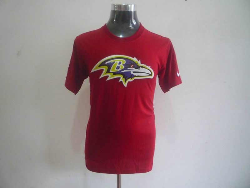 baltimore ravens sideline legend authentic logo dri-fit t-shirt -red