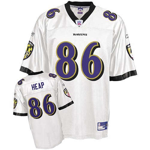 baltimore ravens todd heap 86 white jersey