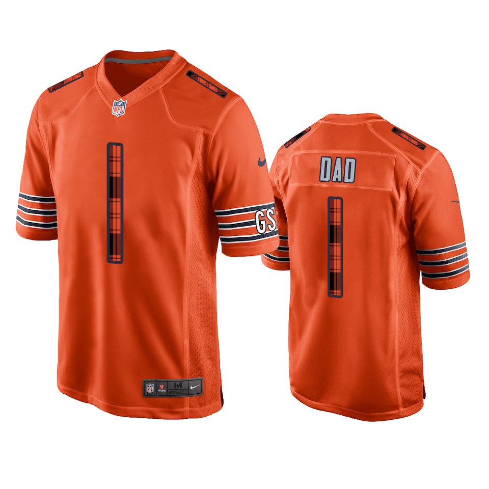 bears 2022 father's day orange gift jersey