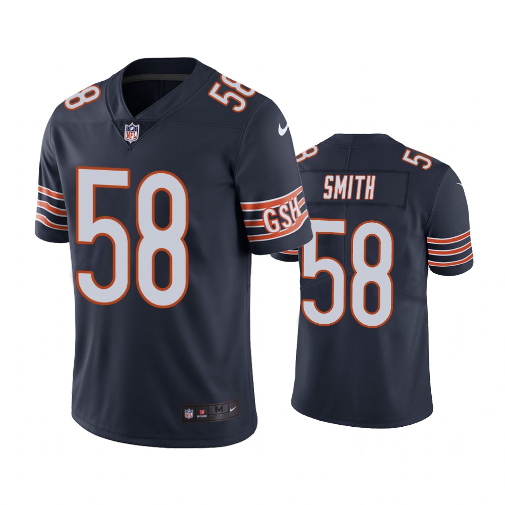 bears 58 roquan smith navy color rush limited jersey